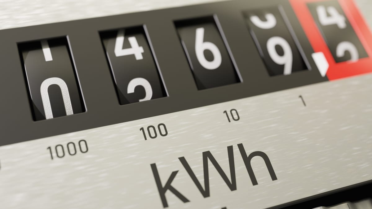 Photo d'un compteur électrique