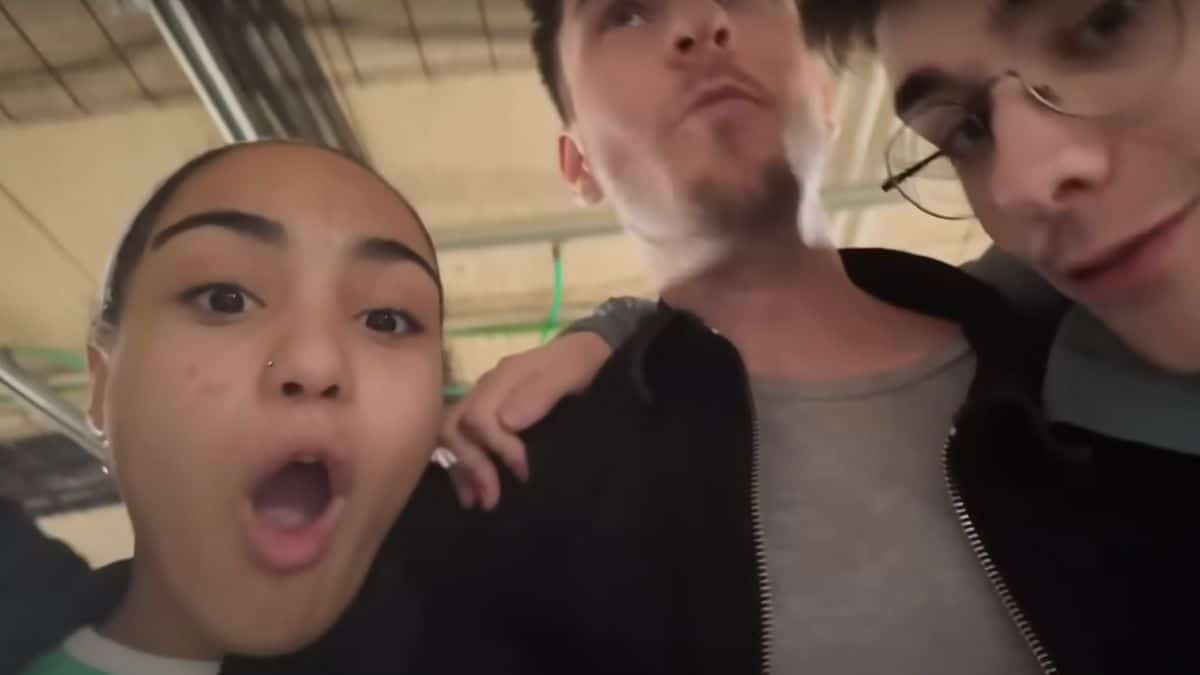 Candice Vernet dans son vlog, avec Julien Lieb et Axel Marbeuf