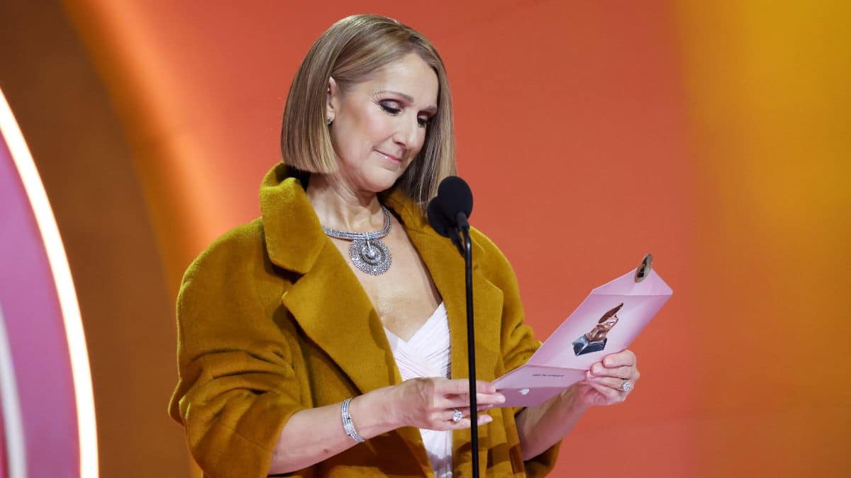 Céline Dion pendant les la cérémonie desGrammy Awards 2024