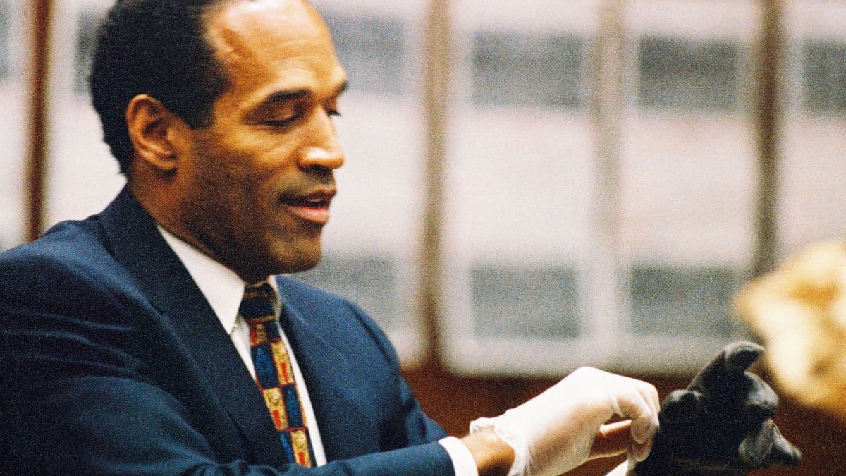 O. J. Simpson lors de son procès en 1995