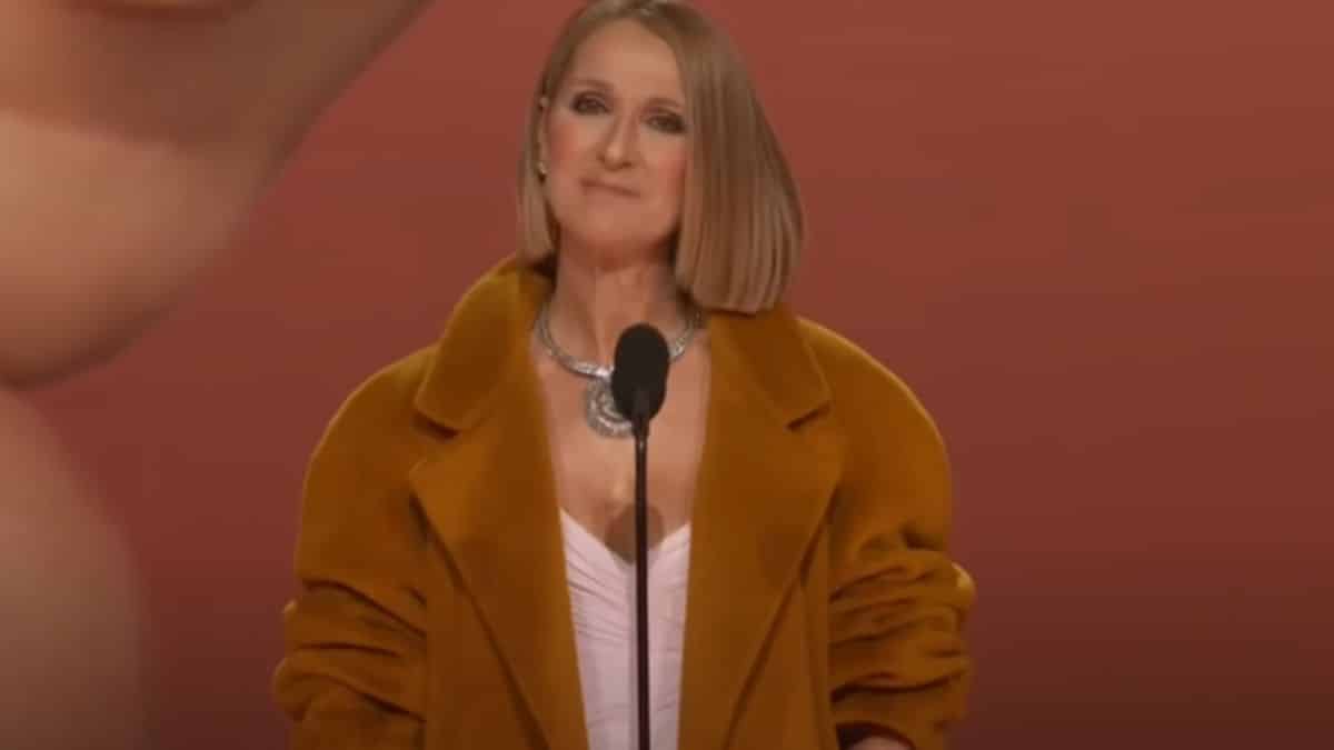 Céline Dion pendant les Grammy Awards 2024