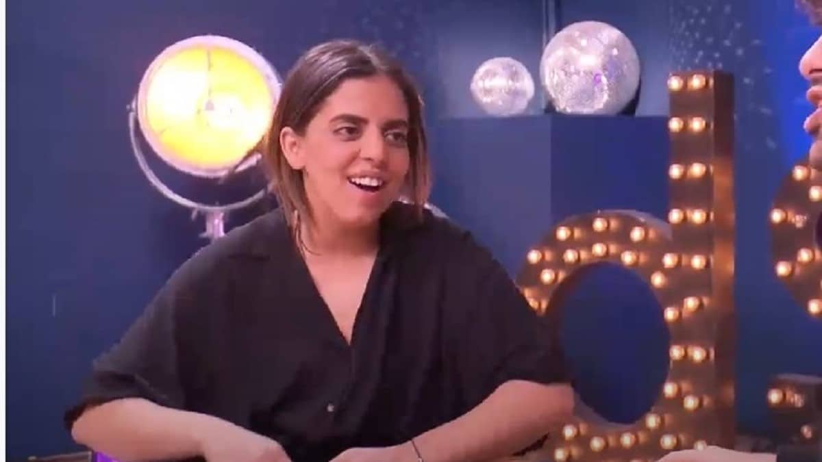 Inès Reg en répétition dans Danse avec les stars