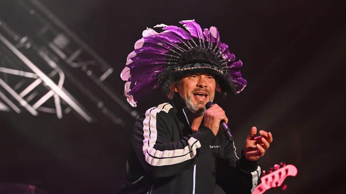 Jay Kay au festival Harvest Rock en 2023