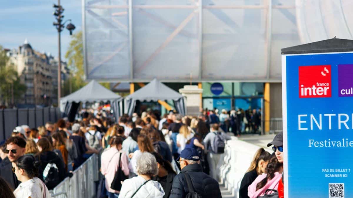 L'entrée du festival du livre de Paris 2024