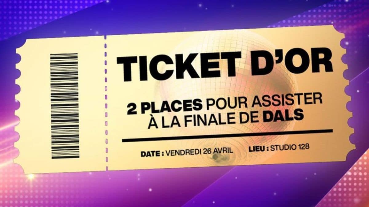 Le fameux ticket d'or mis en jeu avant la finale de Danse avec les stars