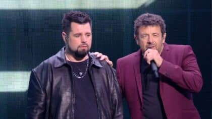 Aurélien Vivos en duo avec Patrick Bruel dans The Voice 12