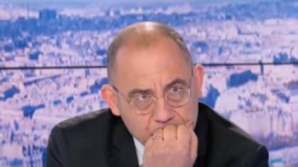 Bruno Questel, actuellement à la tête de CIIVISE, lors d'un témoignage sur les abus vécus dans son enfance, en 2021.