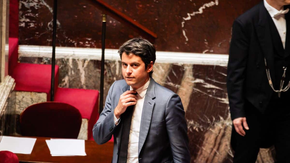 Gabriel Attal le 7 mai 2024 dans l'hémicycle