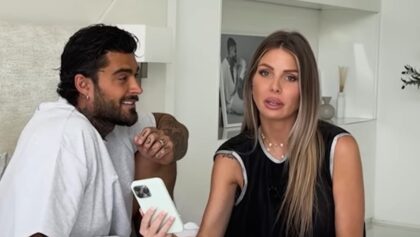 Jessica Thivenin lors d'une vidéo YouTube avec son mari