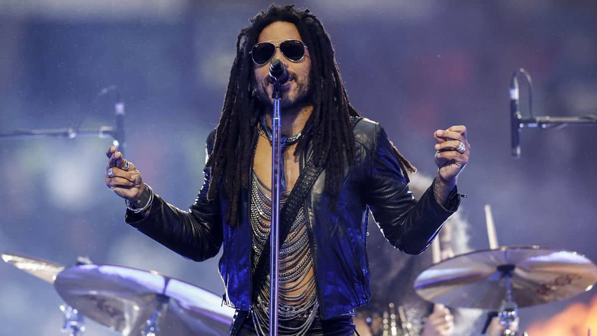 Lenny Kravitz le 1ᵉʳ juin 2024 au stade Wembley