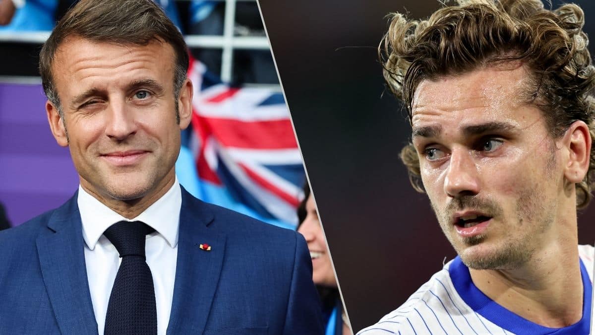 Emmanuel Macron et Antoine Griezmann