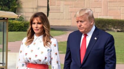 Melania et Donald Trump en Inde