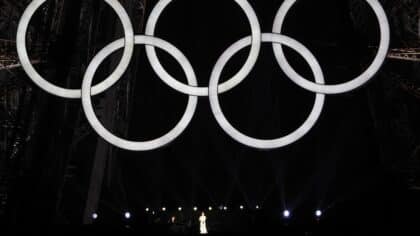 Céline Dion à l'ouverture des Jeux Olympiques