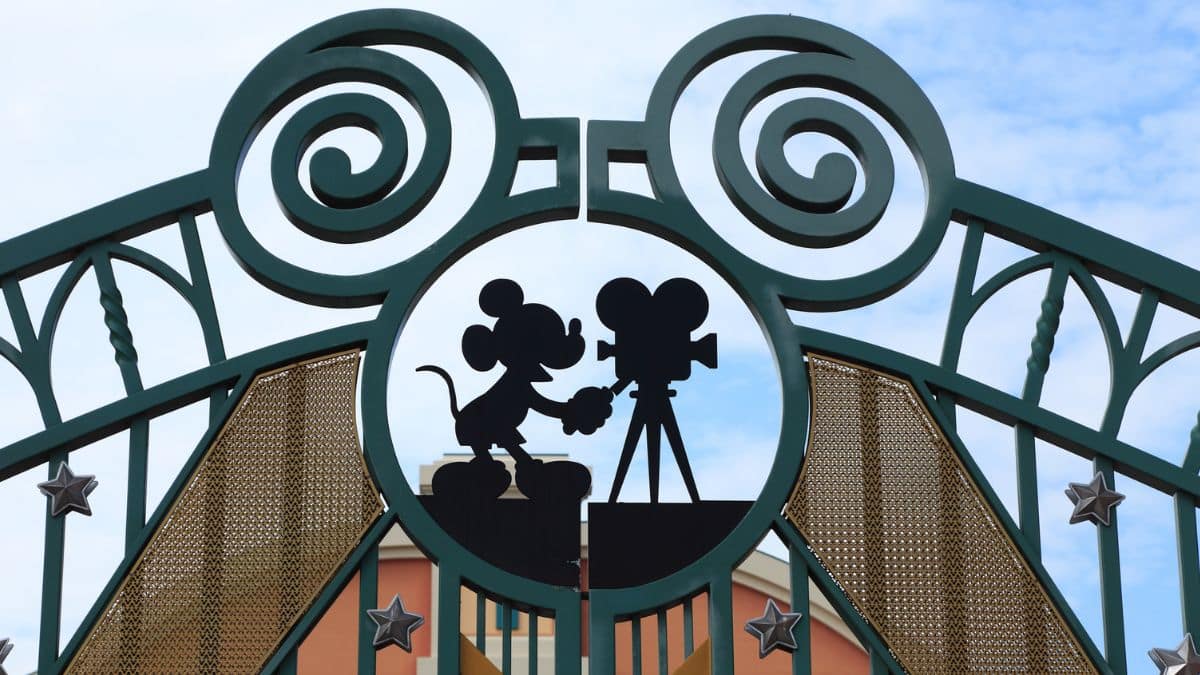 L'entrée du parc Walt Disney studios à Marne-la-vallée