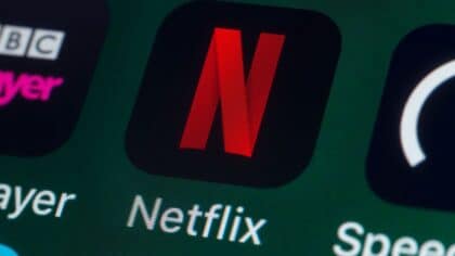 L'application Netflix sur un mobile