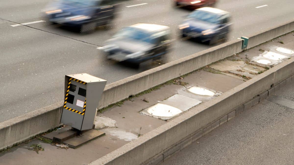 Un radar sur l'autoroute