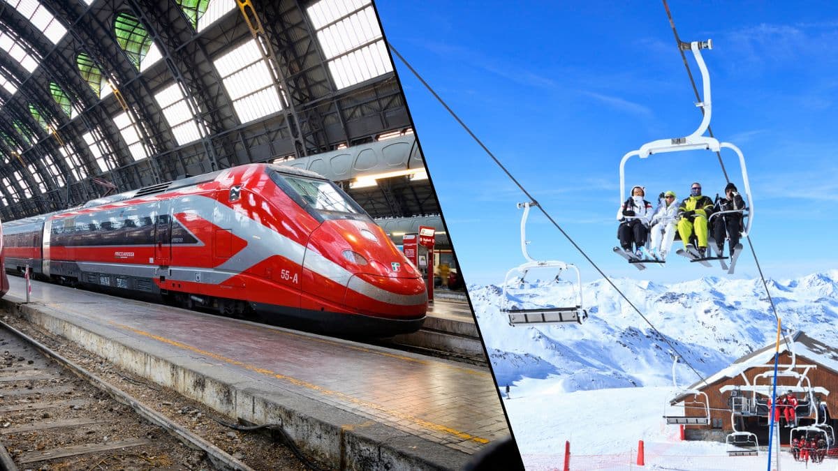 Trenitalia, de Paris jusqu'aux stations de ski