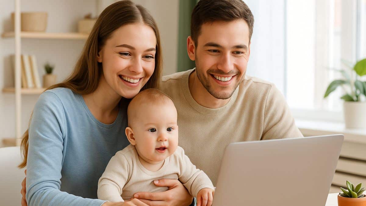 Un jeune couple s'informe sur la nouvelle allocation