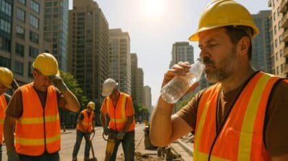En cas de forte chaleur, les travailleurs ont plusieurs recours