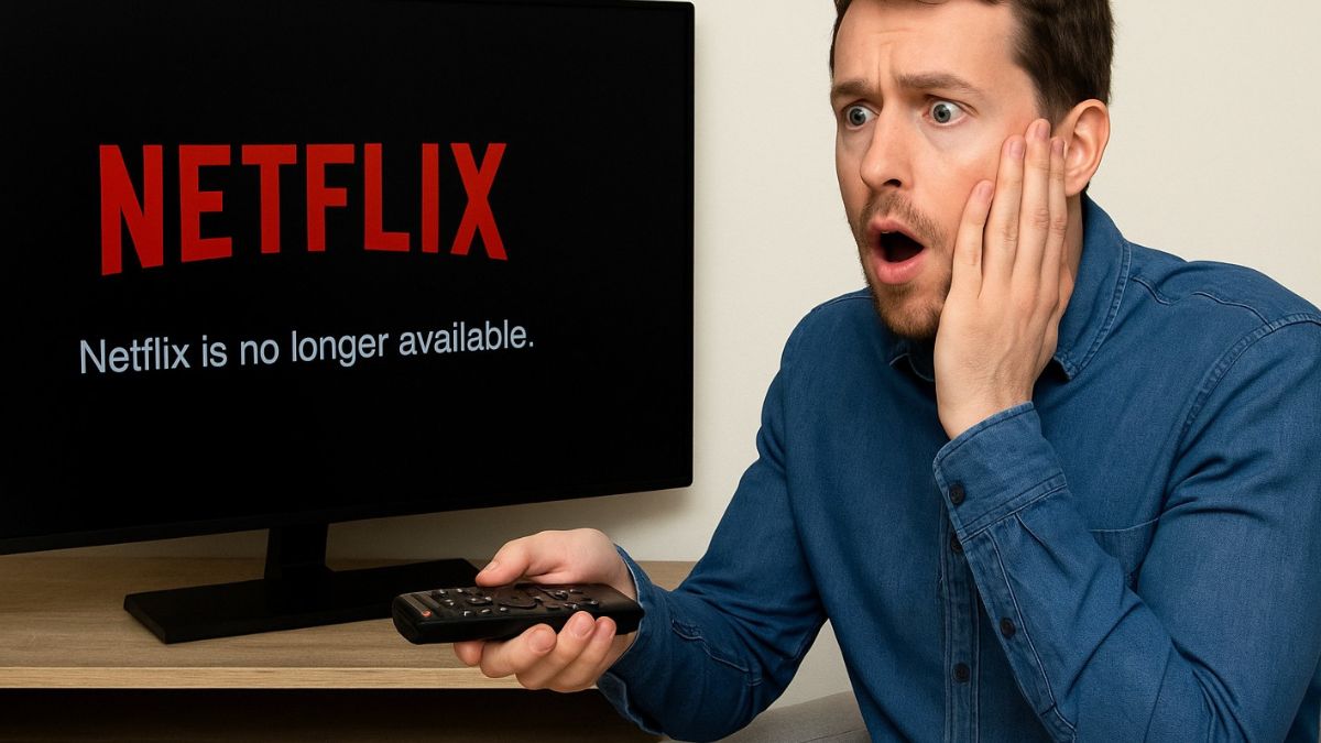 Un homme surpris découvre que Netflix ne fonctionne plus sur sa télévision connectée.