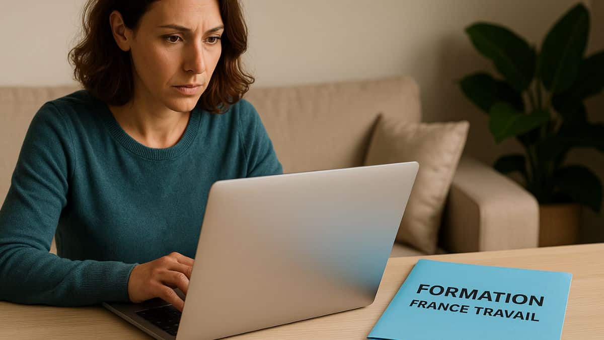 Une femme se renseigne sur ses droits en formation