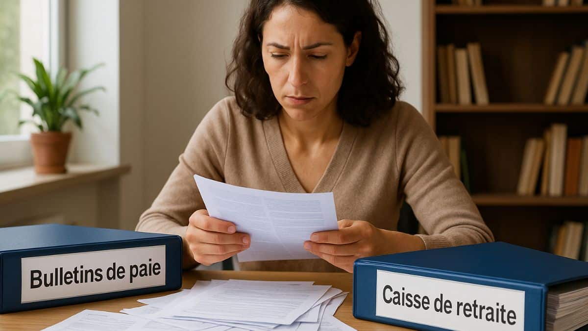 Une femme fait le point sur ses trimestres pour estimer sa retraite