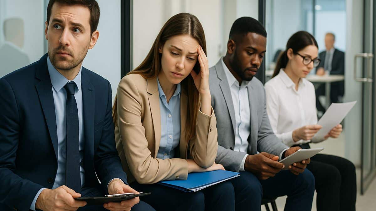 Des candidats tentent de trouver un emploi