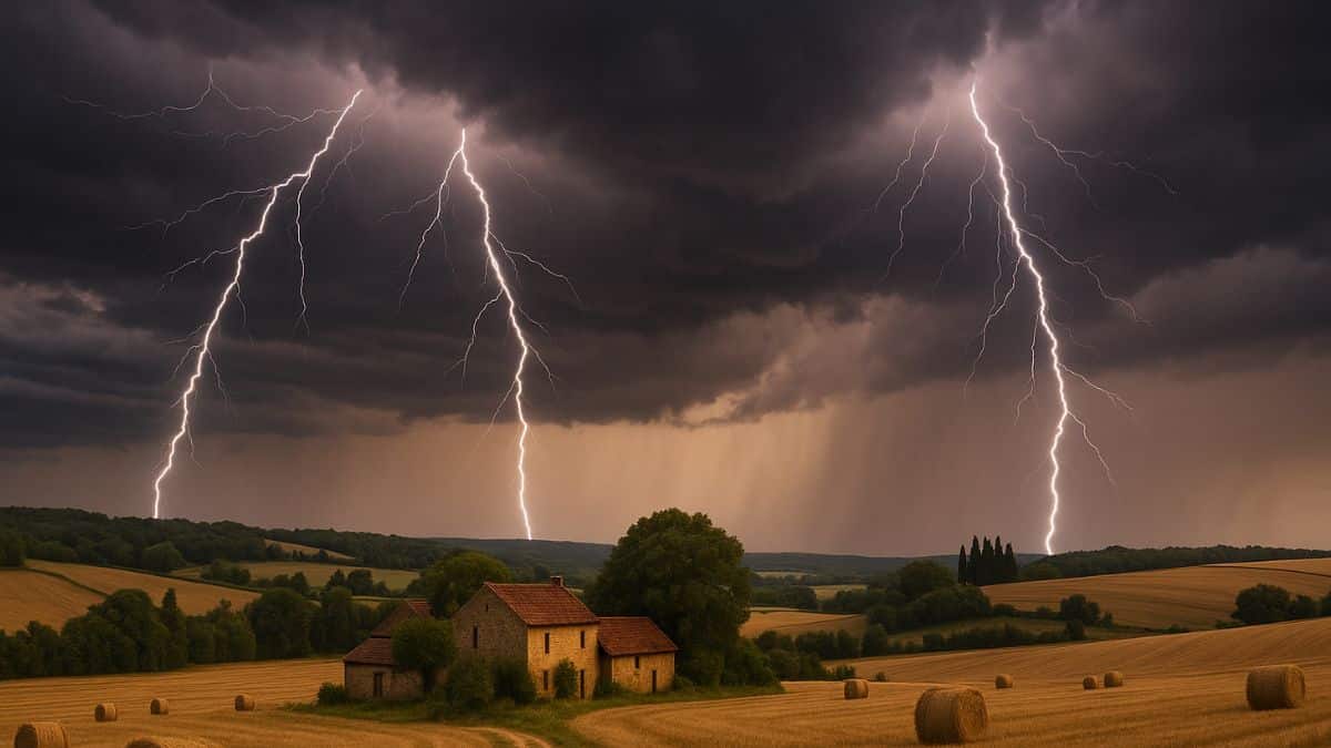 De gros orages arrivent en France