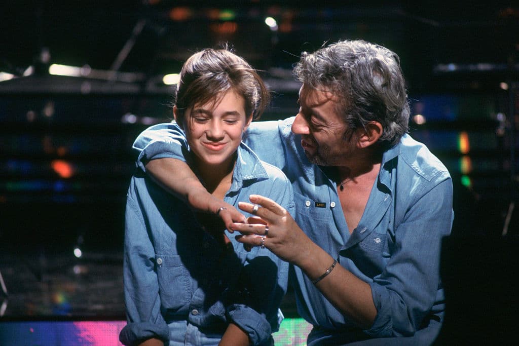 Charlotte et Serge Gainsbourg en 1985