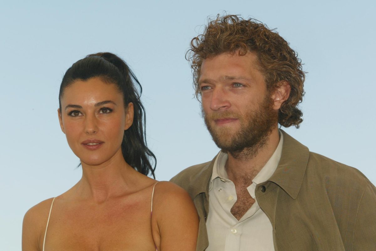 L'actrice et Vincent Cassel au festival de Cannes en 2002