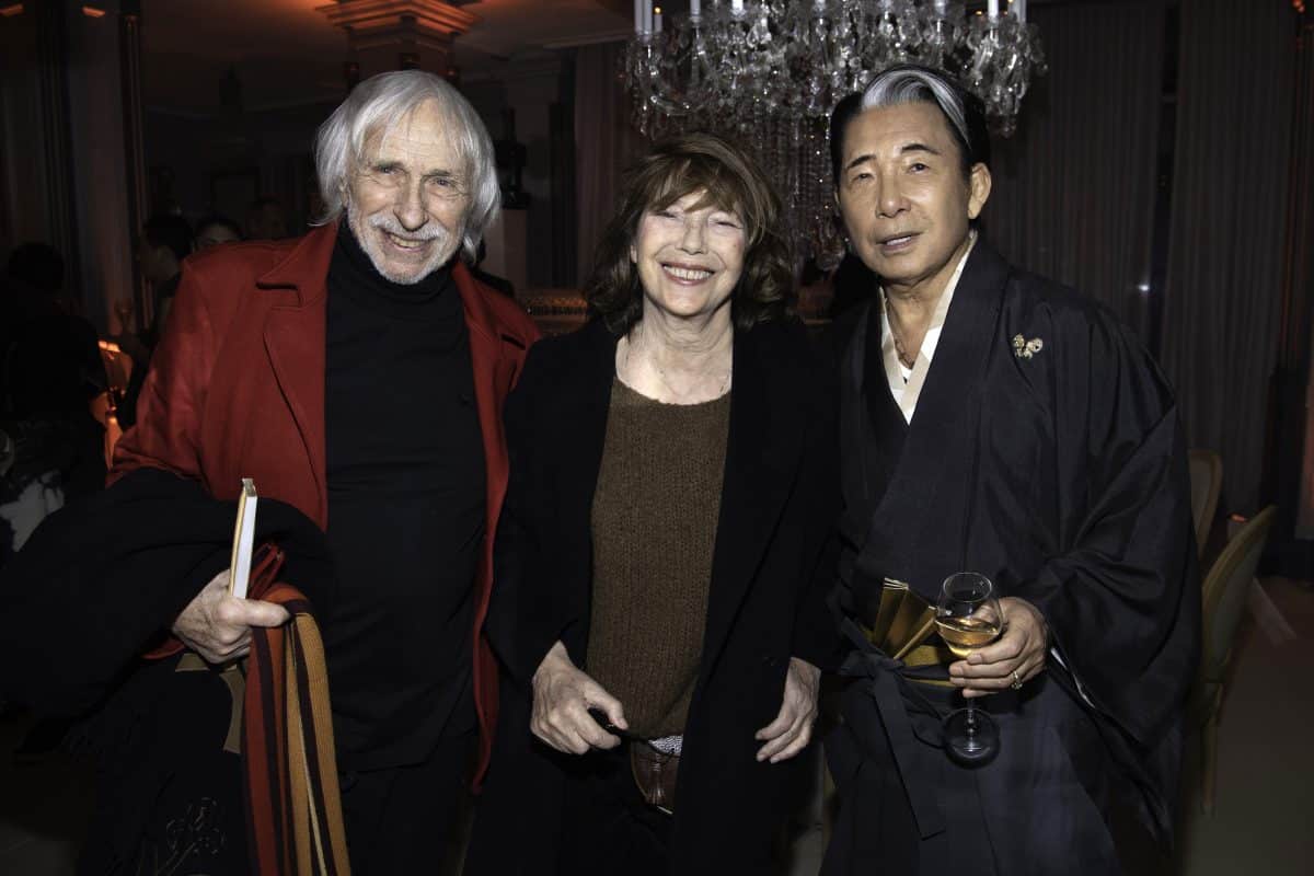 Pierre Richard, aux côtés de Jane Birkin et Kenzo Takada en 2019