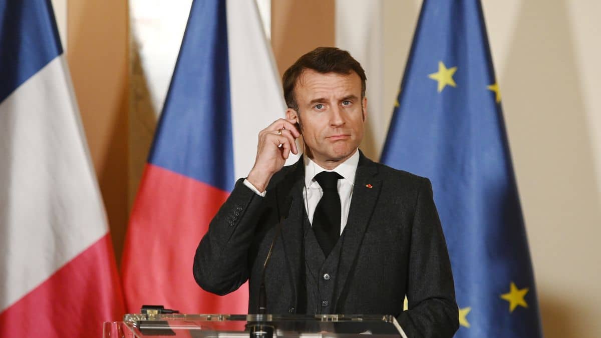 Emmanuel Macron à Prague en mars 2024