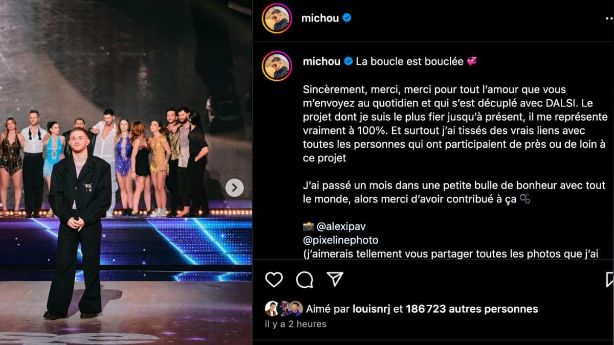Le post Instagram de Michou le 31 mars 2024