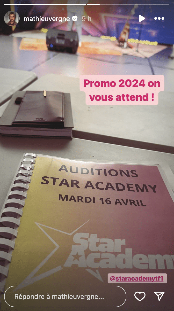 La story de Mathieu Vergne sur la Star Academy 12