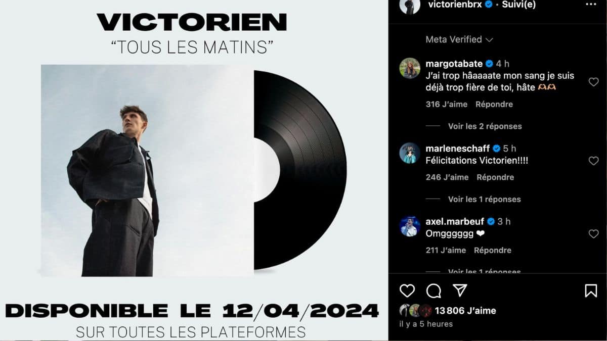 Le post Instagram de Victorien Breux le 7 avril 2024