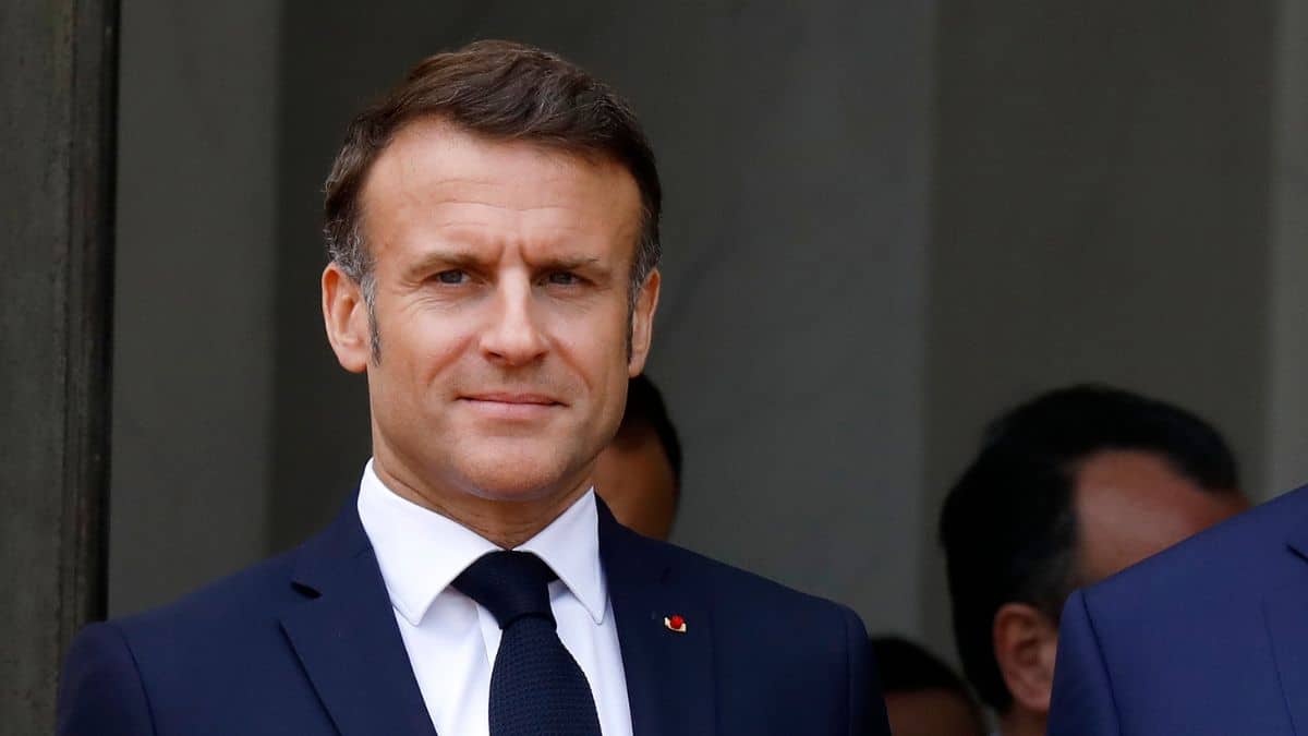 Emmanuel Macron en mai 2024