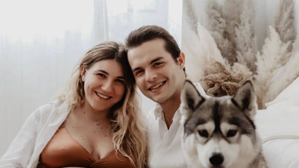 Kiara et son fiancé, Julien Castaldi, en 2022